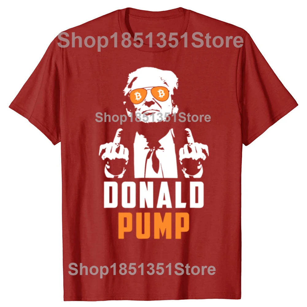 T-shirt Donald Pump Bitcoin