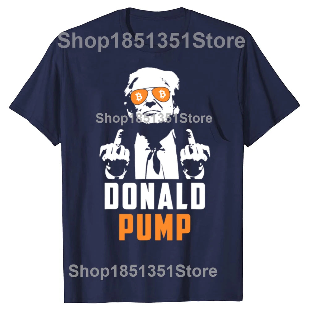 T-shirt Donald Pump Bitcoin