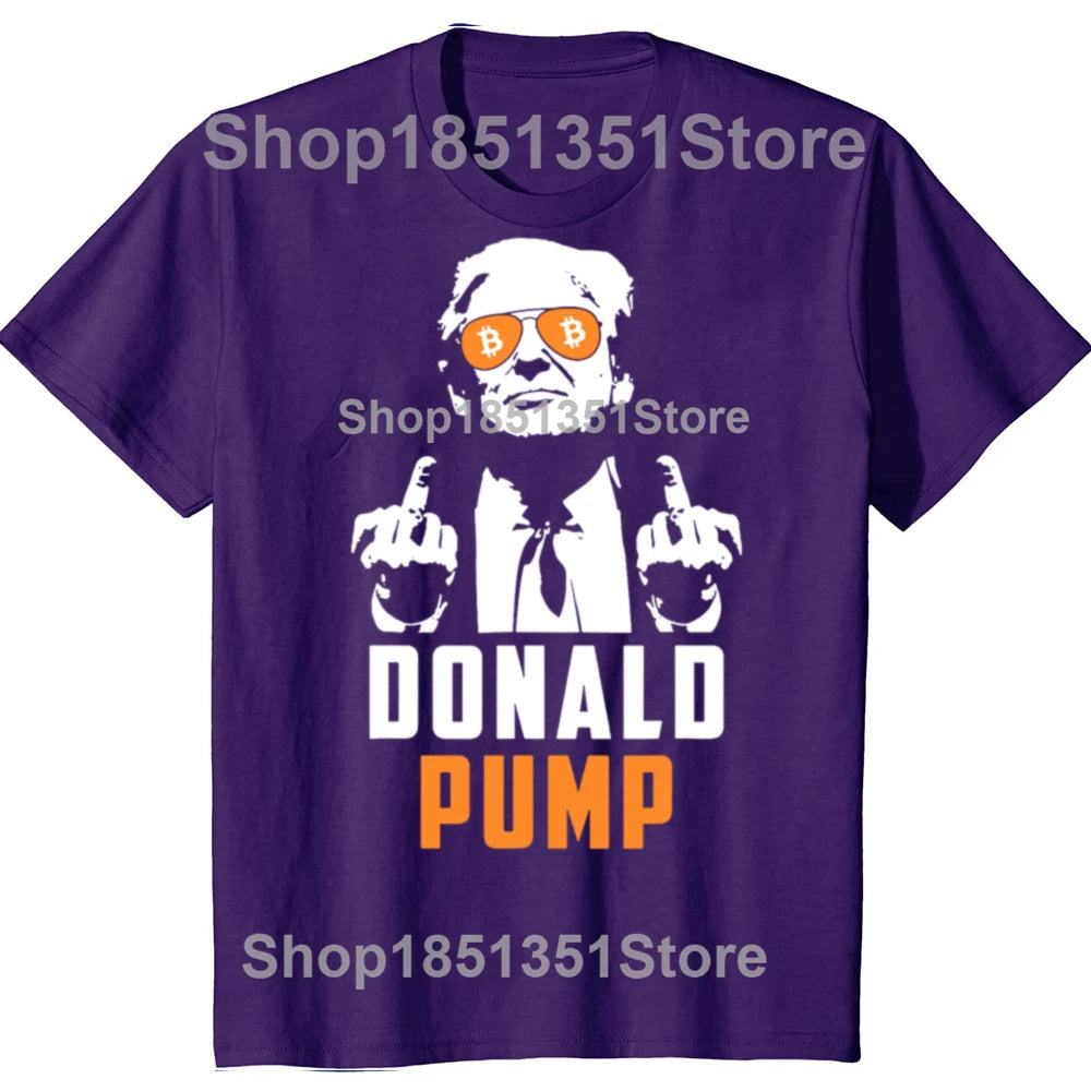 T-shirt Donald Pump Bitcoin