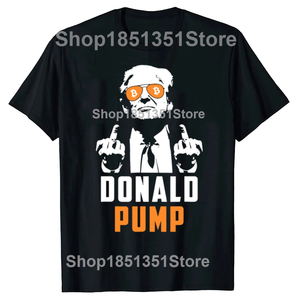 T-shirt Donald Pump Bitcoin