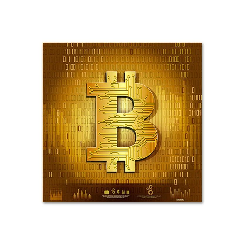 Impression sur toile Bitcoin