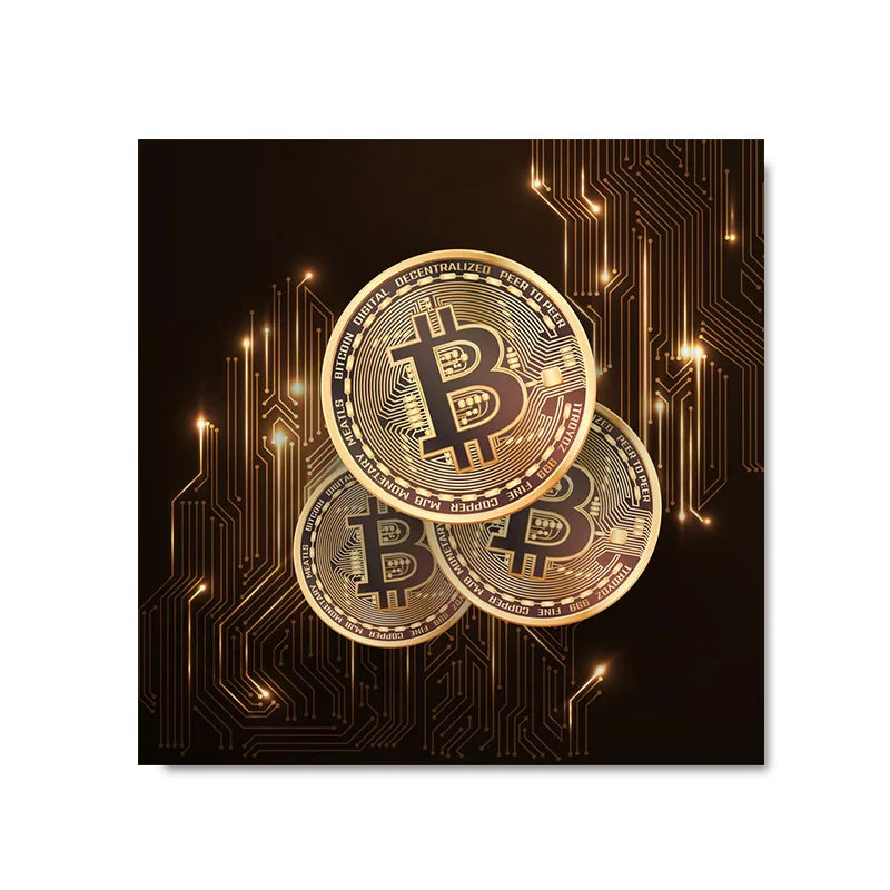 Impression sur toile Bitcoin